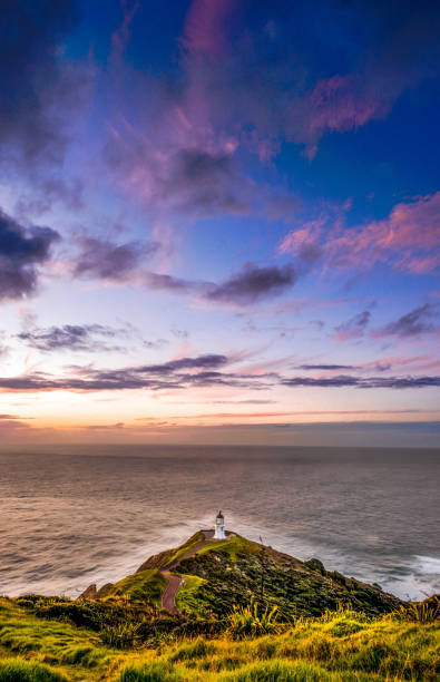 istock Top view of a lighthouse in the ocean 1456126583