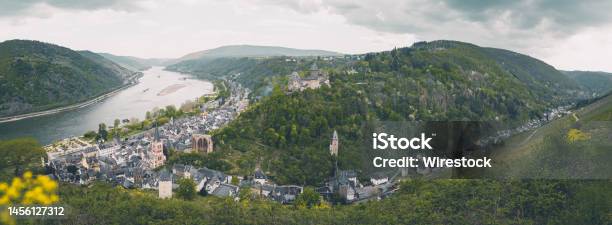 Panorama Shot Of The Bacharach A Town In The Mainzbingen District Germany Stock Photo - Download Image Now