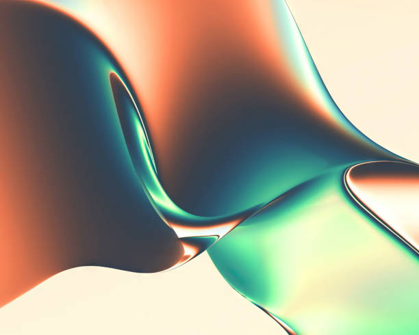 istock 3d rendering Curve Dynamic Fluid Liquid Wallpaper. Light Pastel Cold Color Colorful Swirl Gradient Mesh. Bright Pink Vivid Vibrant Smooth Surface. Blurred Water Multicolor Neon Sky Gradient Background 1456129236