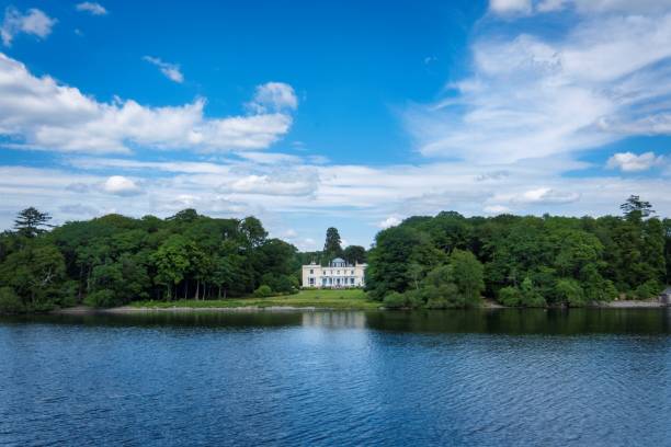Windermere, United Kingdom – July 11, 2021: Luxury hotel in Bowness-On-Windermere. Lake District