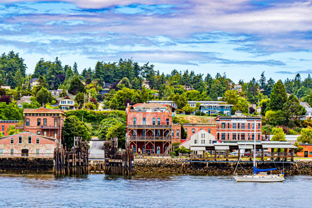 istock Waterfront buildings in the Port Townsend, Washington 1456131205