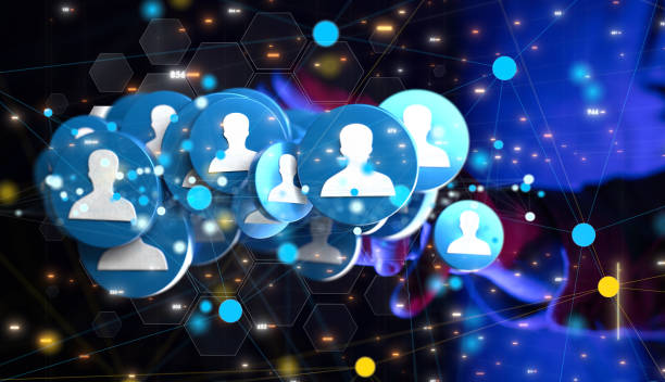 istock 3D rendering group of blue people digital designed 1456131584