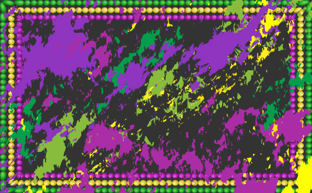 illustrations, cliparts, dessins animés et icônes de mardi gras carnaval art abstrait fond - mardi gras backgrounds bead purple