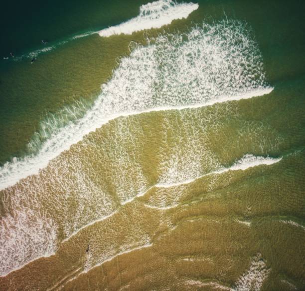 istock Top view of the sea waves 1456137209