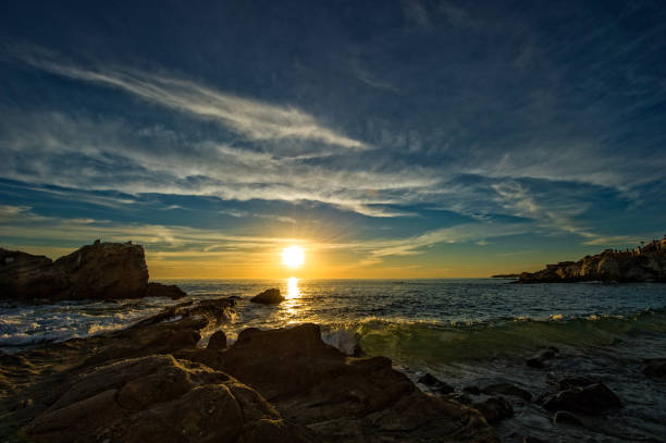 istock Beautiful shot of a bright sunset over Laguna Beach 1456137724