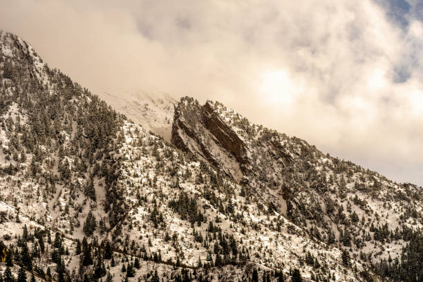 istock Beautiful view of sharp snowy mountains 1456141146