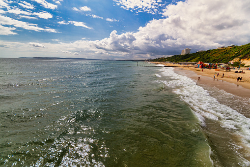 Scenic view of the Boscombe Pier in Bournemouth, England