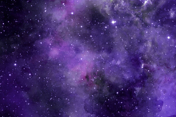 istock Vibrant space watercolor background- great for wallpaper 1456141280