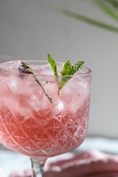 istock Iced rose cocktails with spearmint 1456143821