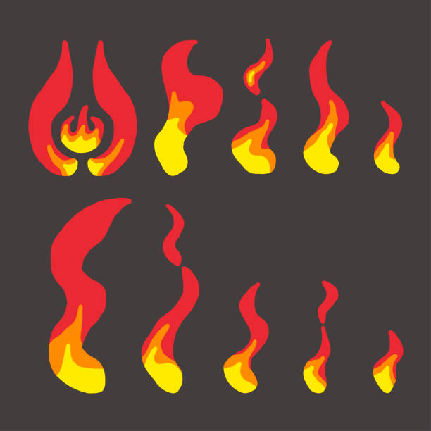 istock fire graphic collection resource. can be used for baner, flyer or etc. 1456147147