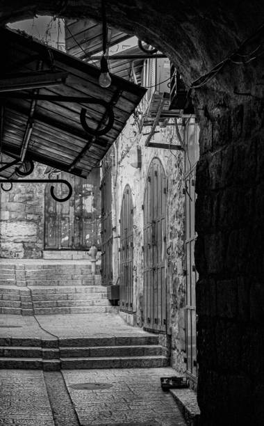 istock Old city of Jerusalem roads 1456156465