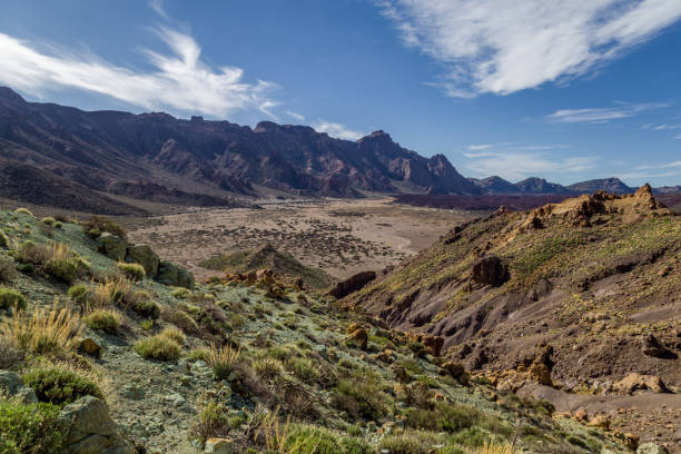 istock Colorful Base of Mount Teide with Surrounding Rocks 1456158505
