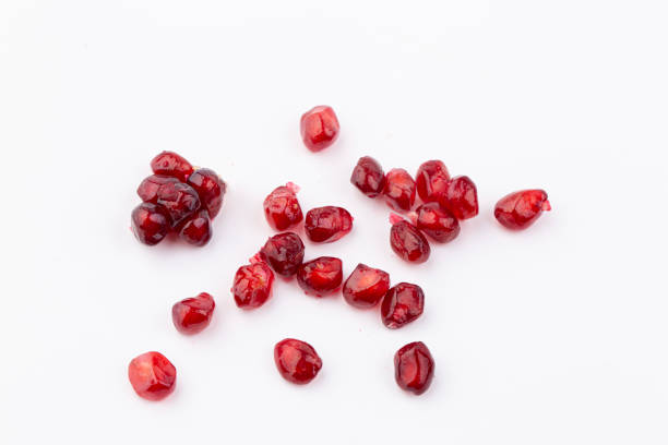 Piece of Fresh ripe pomegranate isolated