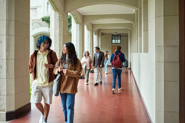 istock University students and faculty on their way to class 1456164710
