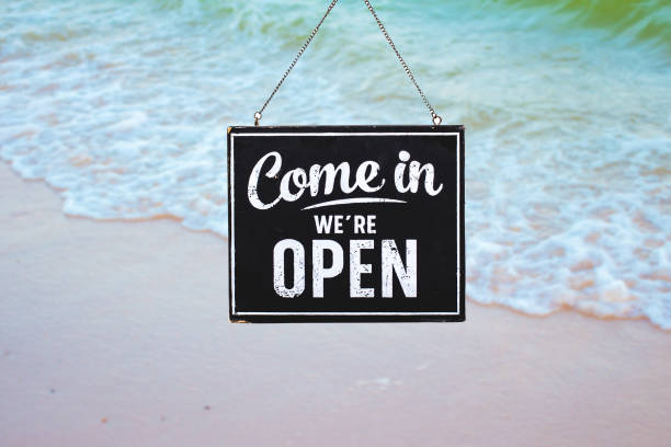 istock Text on black sign 