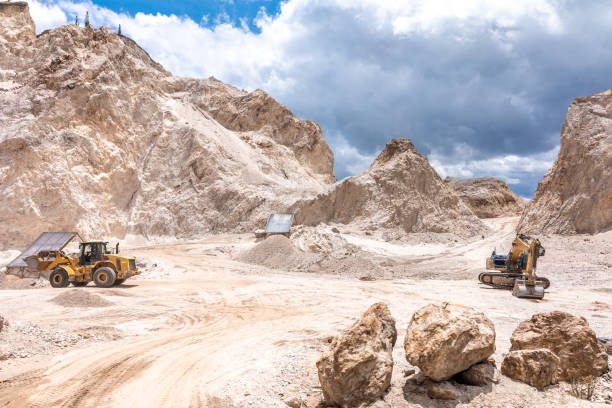 istock quarry for extracting sand, gravel and stone 1456166357
