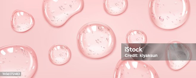 istock Abstract background with clear serum or gel drops 1456175483