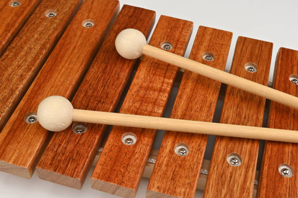 istock Attach a drumstick to a small xylophone 1456176739