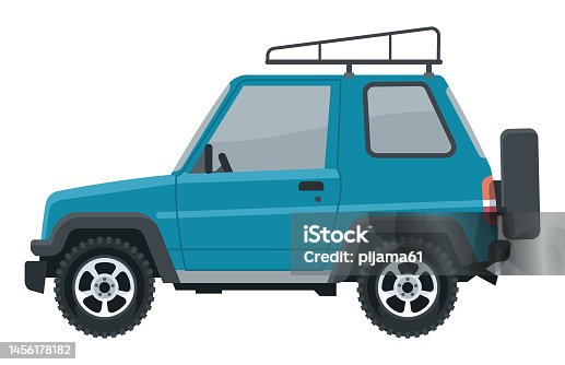 istock Expedition off-road SUV. A car for travel and extreme sports. 1456178182