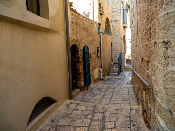 istock Ancient streets of old Jaffa - Tel Aviv, Israel 1456189934