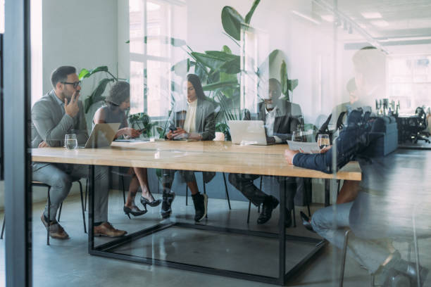istock Business persons on meeting in the office. 1456194346