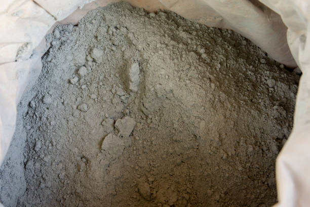 istock Cement powder in bag package 1456195104