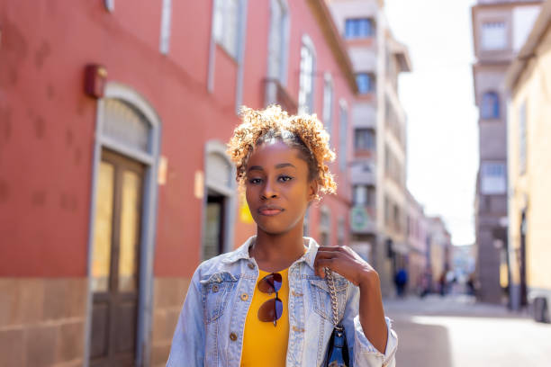 istock Young tourist walking around city 1456195126
