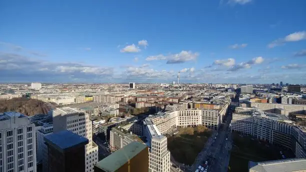 View over Berlin from Panorama Point at Potsdamer Platz