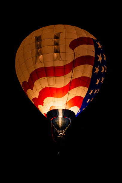 istock Dawn Patrol Hot Air Balloon Flying Overhead 1456199974