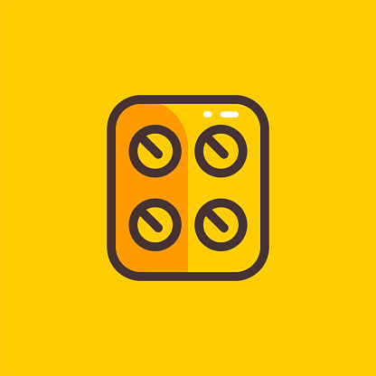 Pill Medicine Icon Design with Editable Stroke. Suitable for Web Page, Mobile App, UI, UX and GUI design.