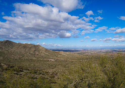 Desert Scene and views from Dobbins Lookout in Arizona
