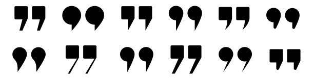 Print Groups symbols of commas on white background. Modern punctuation sing. negative image technique stock illustrations