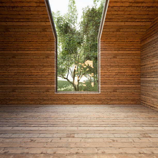 Cabin, house in the woods 3d rendering