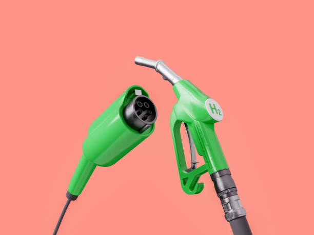 Plug and nozzle for eco friendly fuel stock photo