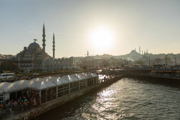 istock Galata Bridge at sunset, Istanbul, Turkey 1456209331