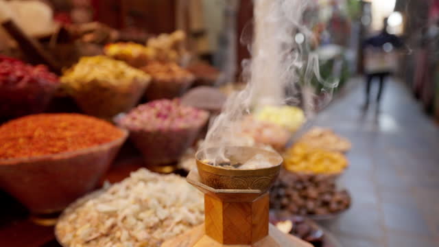 Traditional spice market in Dubai, United Arab Emirates