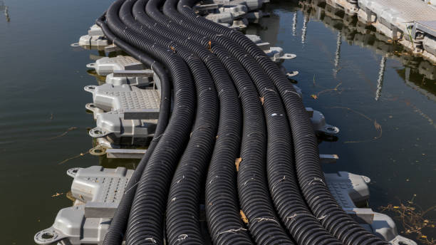 istock The main power cable installed with flexible cable conduit to Floating Solar PV System. Floating Photovoltaic Solar Plants. The main flexible cable conduit to Floating Solar PV System. 1456218366