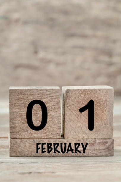 istock cube calendar for february on wooden background with copy space 1456220235