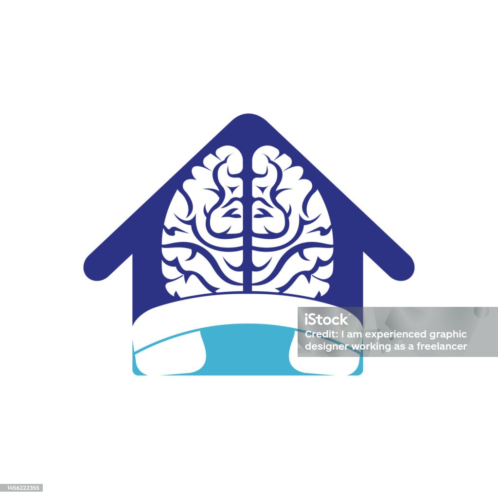 Brain Call Brain Call Vector Symbol Design Template Stock Illustration - Download ...
