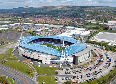 Bolton Wanderers, University of Bolton Stadium. Aerial Image. 26th April 2022.