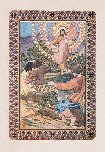 The resurrection of Jesus is the Christian belief that God raised Jesus on the third day after his crucifixion, starting – or restoring – his exalted life as Christ and Lord.
Original edition from my own archives
Source : Ilustración Artística 1899