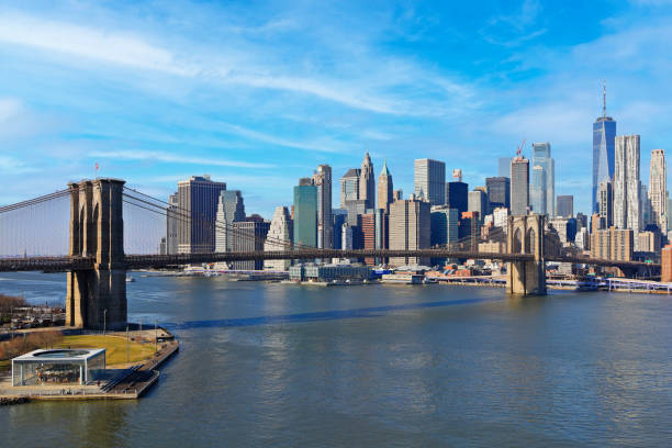 istock New York Skyline + Brooklyn Bridge 1456235895