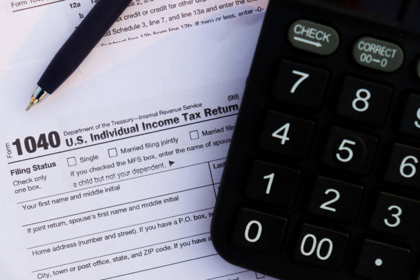 istock US individual income tax return calculation 1456241414