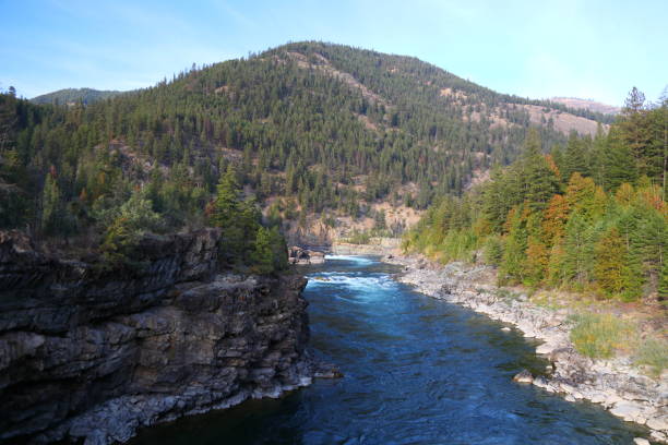 istock Montana Kootenai Falls Shot From Bridge 1456241559