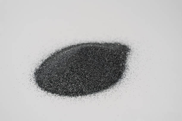 istock Silicon carbide abrasive powder for leveling stones isolated on white background. Silicon carbide for restore stones to original flatness. 1456244259
