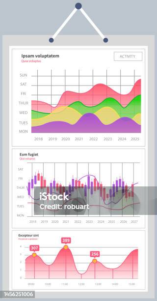 Statistical Indicator Graphics Market Diagrams Graphic Information Visualization And Analysis ...
