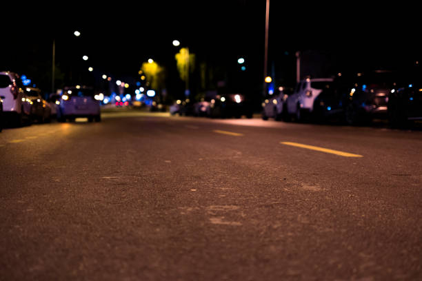 The image of the yellow roadway