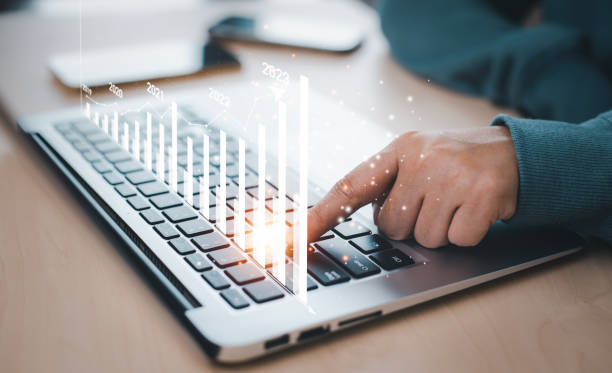 istock Changes in new planning, Hand using laptop with number 2023 new year, start new year concept digital trends,industry and business trend, strategy, investment, business planning and happy new year 1456260181