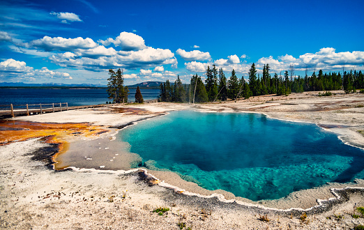 Majestic Yellowstone lake