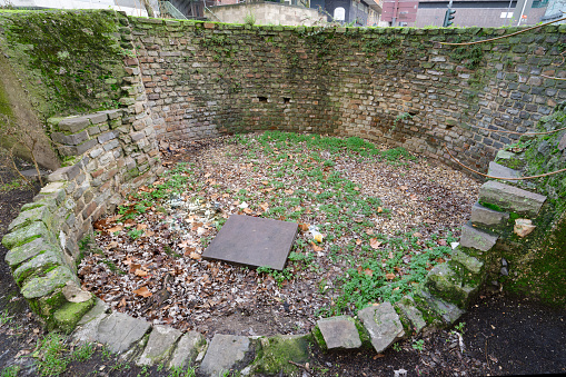 preserved remains of the Lysolph tower of the former roman city wall of cologne from the 1st century